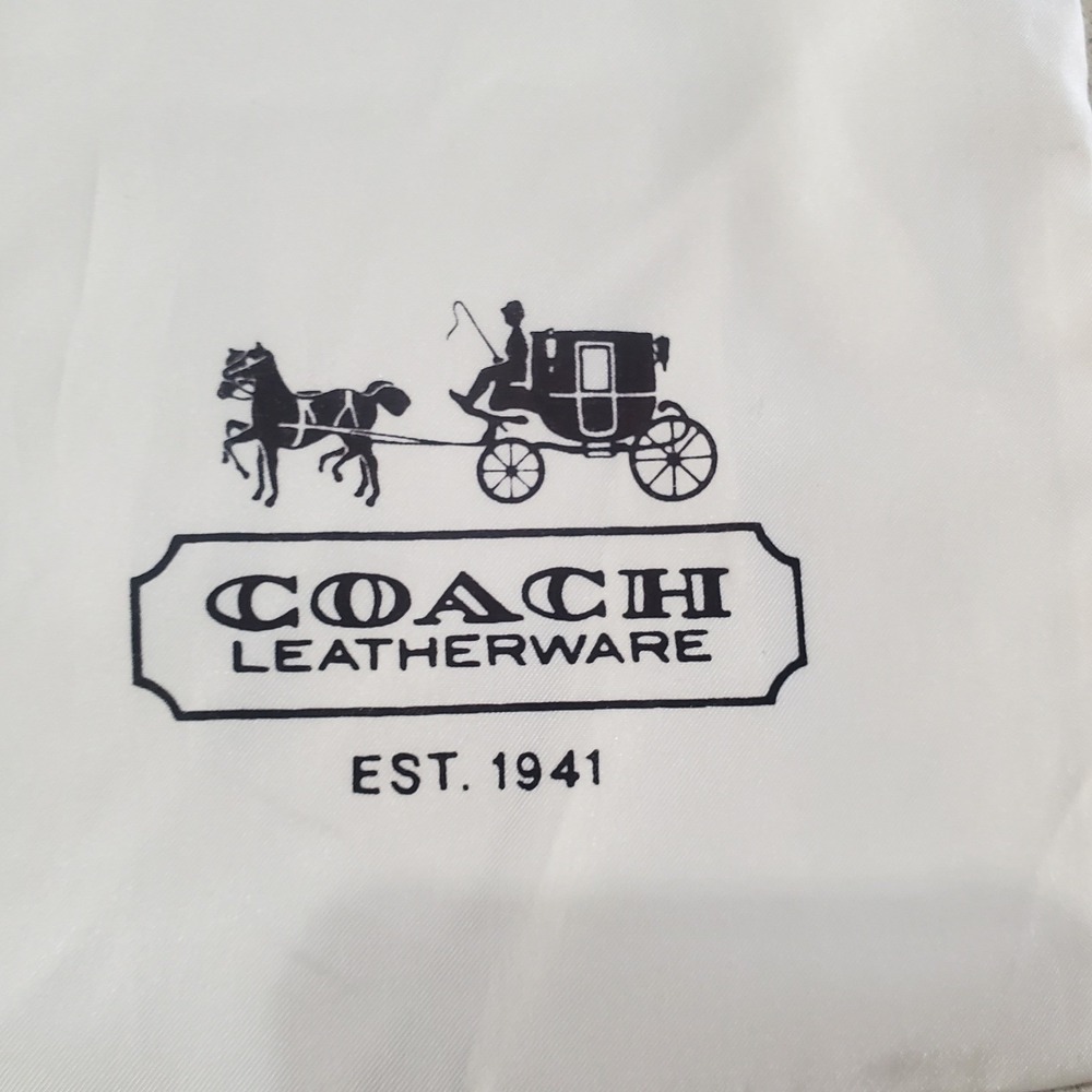 Coach Leatherware Est. 1941 Large White Drawstring Dust Bag 19.5x23.5
